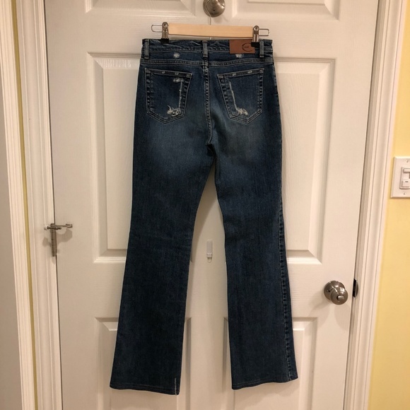 Roberto Cavalli/Just Cavalli Low Rise Flare Jeans - Picture 2 of 4